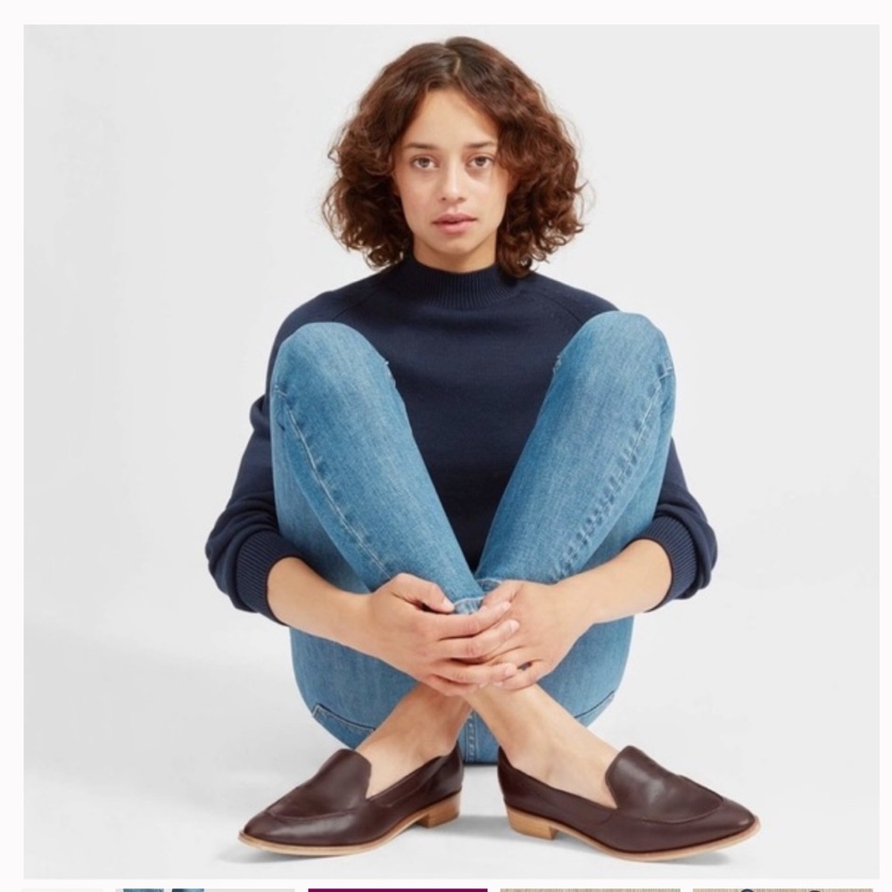 Everlane Loafers Women’s 10 Burgundy Beautiful Fall Shoe Leather Made in Italy - Picture 4 of 10